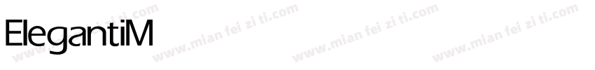 Eleganti Medium字体转换